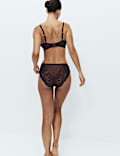 Sabine Floral Lace Wired Balcony Bra Set F+