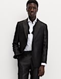 Tailored Fit Textured Sheen Tuxedo Suit