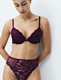 Jasmine Lace Wired Plunge Bra Set A-E