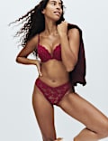 Cleo Lace Wired Push-Up Plunge Bra Set A-E