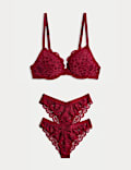 Cleo Lace Wired Push-Up Plunge Bra Set A-E