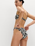 Printed Bandeau Bikini Set