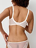 Silk & Lace Wired Minimiser Bra Set C-G