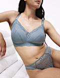 Jasmine Bügelloser Bralette mit Spitzenbesatz im Set (F+)