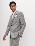Regular Fit Pure Wool Check Suit