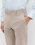 2 Piece Slim Fit Linen Blend Stretch Suit