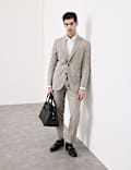 2 Piece Tailored Fit Italian Performance Linen Blend Suit