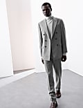 Tailored Fit Pure Wool Check Suit 