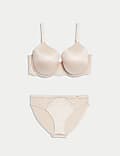 Setje met Contour-beugel-bh met hele cup, cupmaten F-H