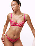 Gala Embroidery Wired Balcony Bra Set A-E