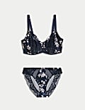 Lantana Silk & Lace Wired Minimiser Bra Set C-G