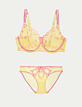 Carita Embroidered Wired Full Cup Bra Set F+