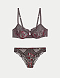 Mimosa Silk & Lace Wired Balcony Bra Set A-E