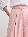Pure Cotton Textured Trucker Jacket & Trouser Set