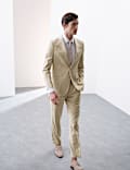 Tailored Fit Linen Rich Suit