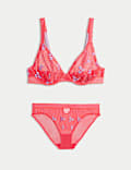 Karina Embroidery Wired Plunge Bra Set A-E
