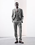 Tailored Fit Pure Wool Check Suit 