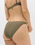 Wattiertes kurzes Bikini-Set mit U-Ausschnitt