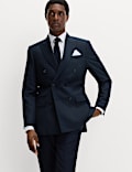 Slim Fit Pure Wool Checked Suit