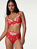 Christelle Lace Wired Demi Cup Bra Set A-E