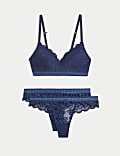 Cleo Lace Non Wired Plunge Bra Set A-E