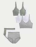 3pk Seamless Non Wired Bralettes Set