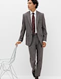2 Piece Tailored Fit Micro Check Suit