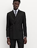 Regular Fit Flanell-Anzug aus reiner Wolle