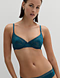 Valencia Lace Wired Demi Cup Bra Set A-E