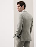 3 Piece Tailored Fit Italian Performance Linen Blend Suit