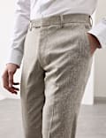3 Piece Tailored Fit Italian Performance Linen Blend Suit