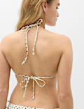 Bikini de tri&aacute;ngulo estampada