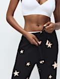 Star Print Crew Neck Long Sleeve Pyjama Set