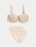 Jasmine Lace Wired Balcony Bra Set F-H