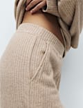 Ribbed Crew Neck Long Sleeve Pyjama Set
