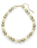 Collier ras de cou en fausses perles à motif dégradé