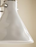 Ceramic Mottled Cone Wall Light