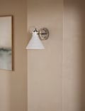 Ceramic Mottled Cone Wall Light