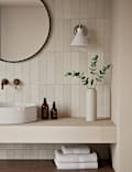 Ceramic Mottled Cone Wall Light