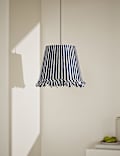 Watercolour Stripe Ruffle Edge Lamp Shade