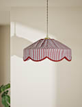 Striped Scallop Lamp Shade