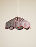 Striped Scallop Lamp Shade