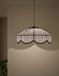 Striped Scallop Lamp Shade