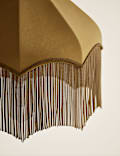 Fringed Velvet Lamp Shade
