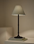 Metal Ribbed Table Lamp