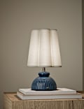 Ribbed Scallop Rechargeable Table Lamp