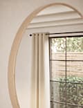 Round Pine Wall Mirror