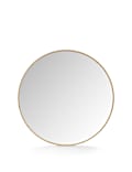 Large Round Pine Wall Mirror