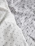 Cotton Blend Geometric Bedding Set