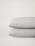 2pk Pure Brushed Cotton Pillowcases